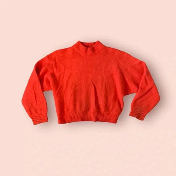 Vintage cropped angora blend sweater - Picture 1 of 7